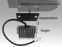 Regler Gleichrichter RT / SM / SX 125 Set mit Adapterblech, Ersatz fr 9016292000  (N)